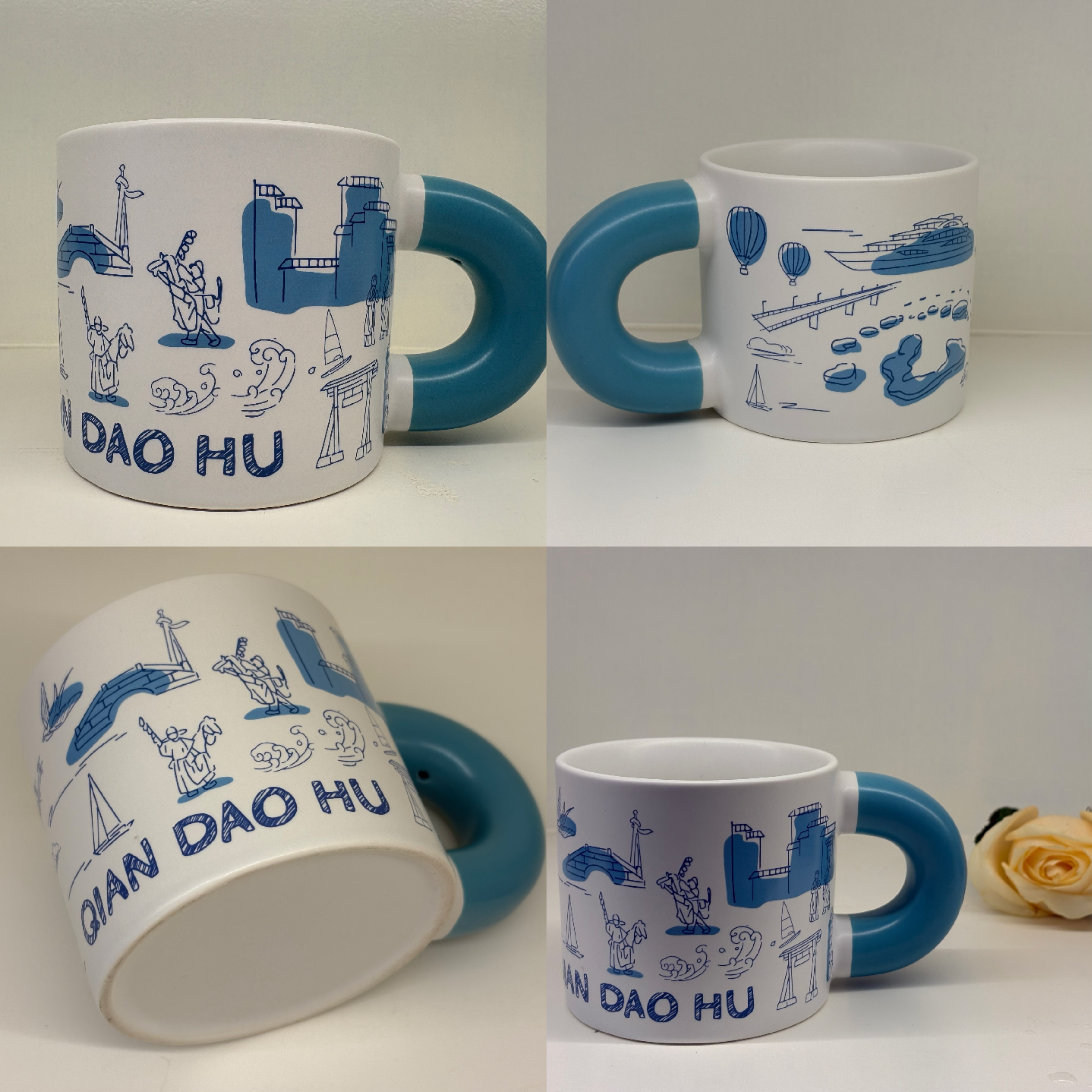 【千岛礼物】手绘城市马克杯图片1