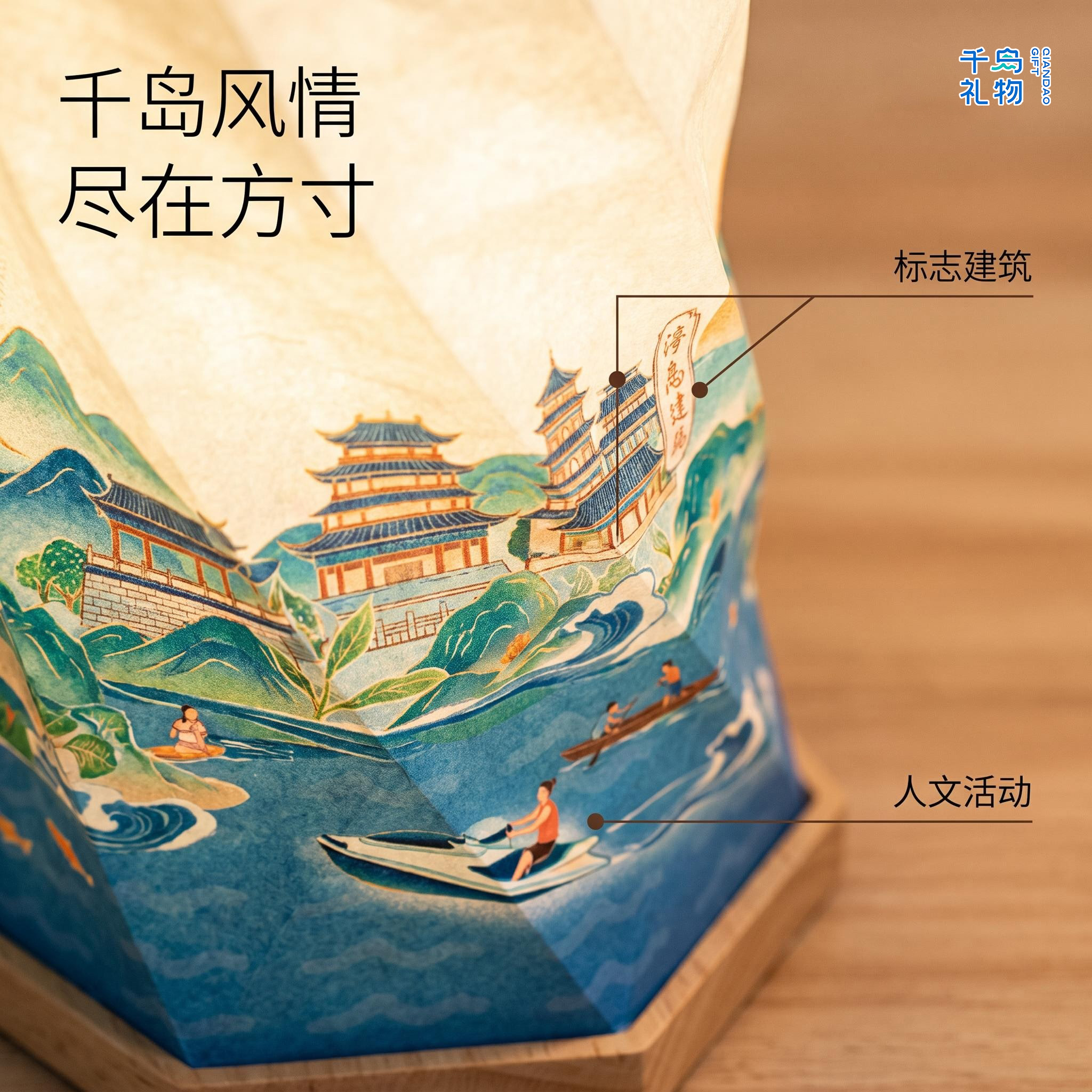 【千岛礼物】城市旋转氛围灯图片4